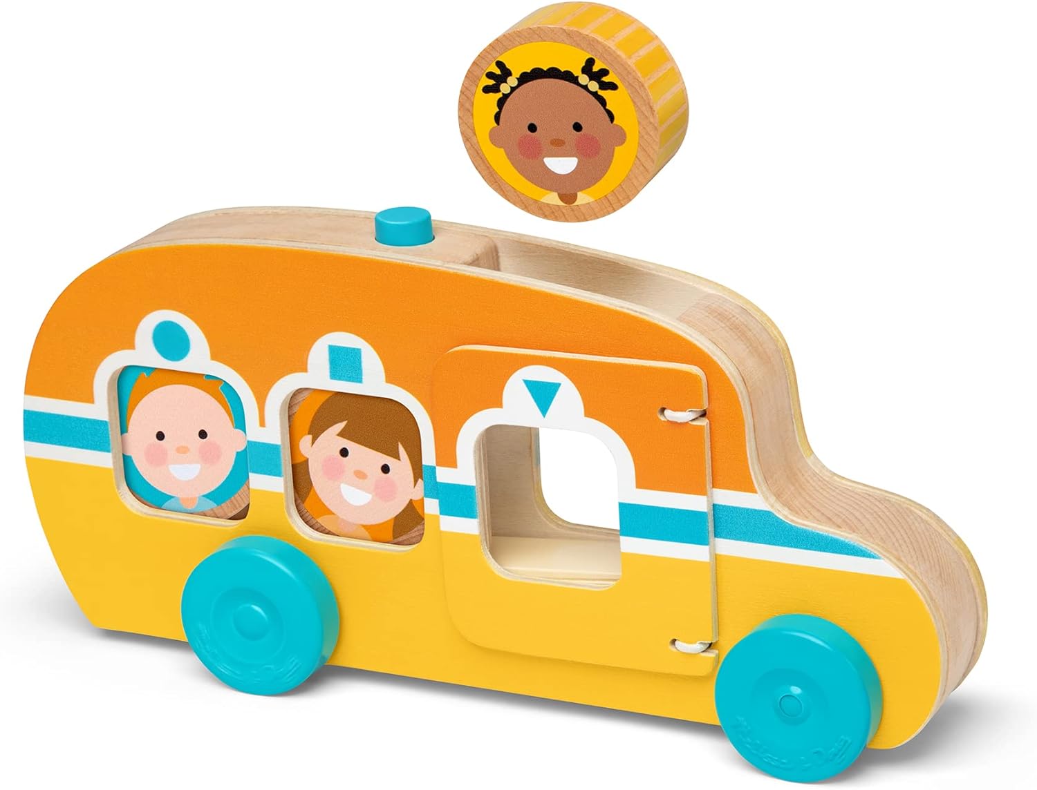 Go Tots Wooden Roll & Ride Bus by Melissa & Doug