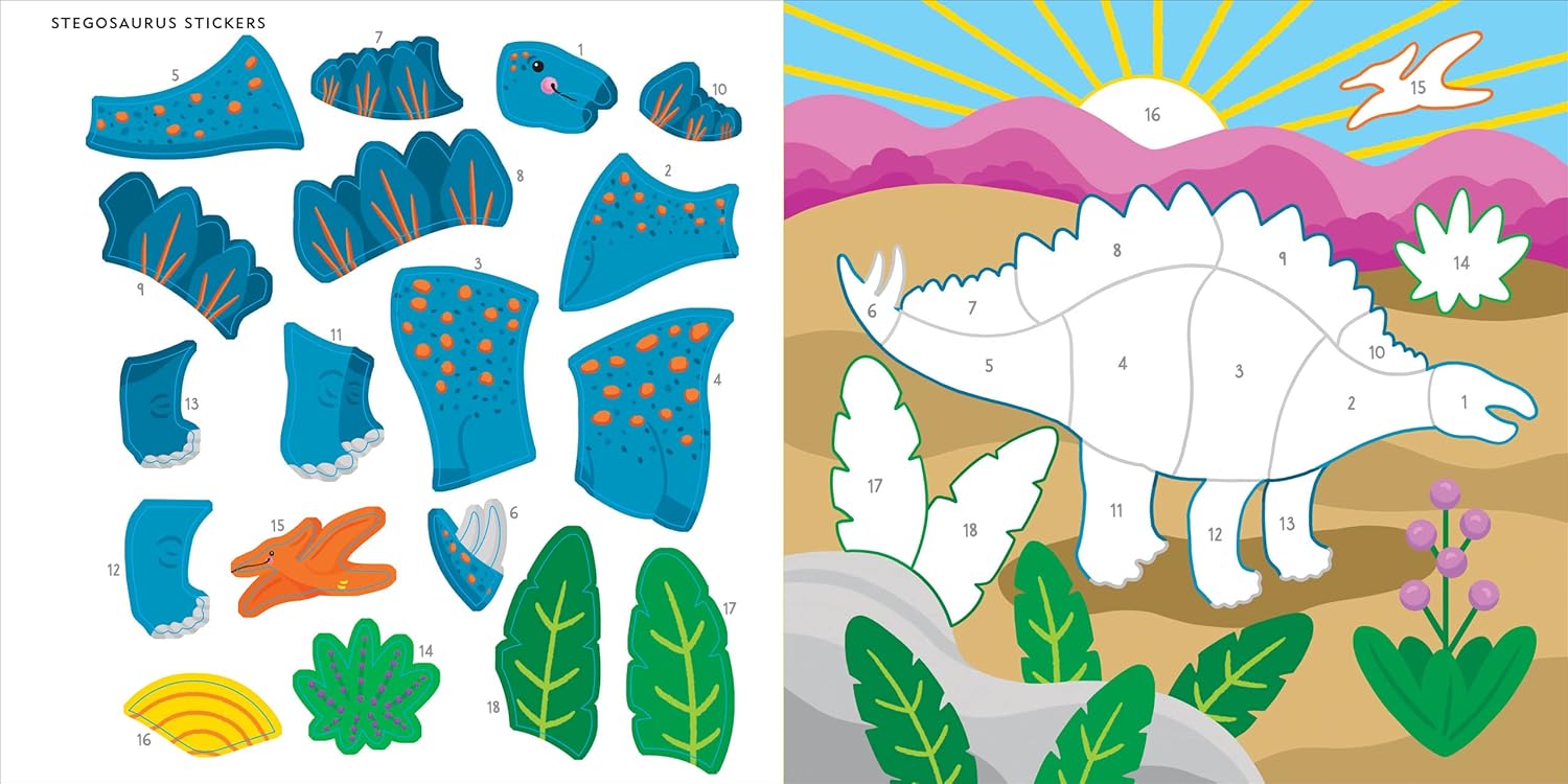My First Color-by-Sticker Book - Dinosaurs by Peter Pauper Press
