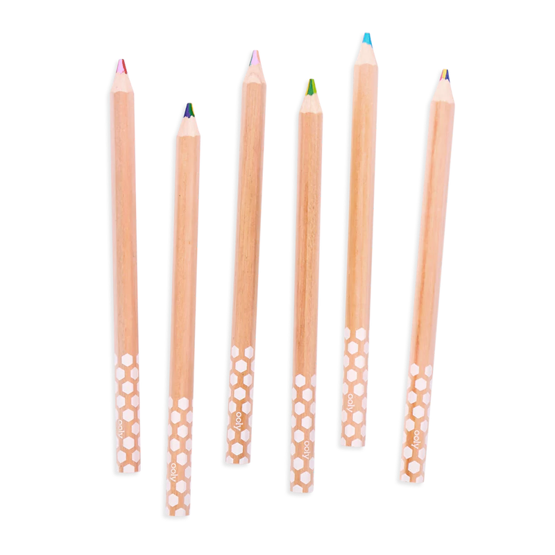 Kaleidoscope Multi Colored Pencils by Ooly 3