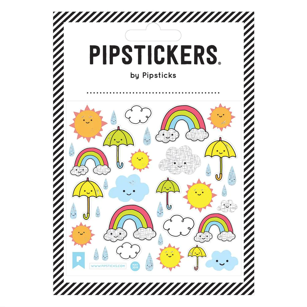 Kawaii With A Chance of Rain Sticker Sheet by Pipsticks