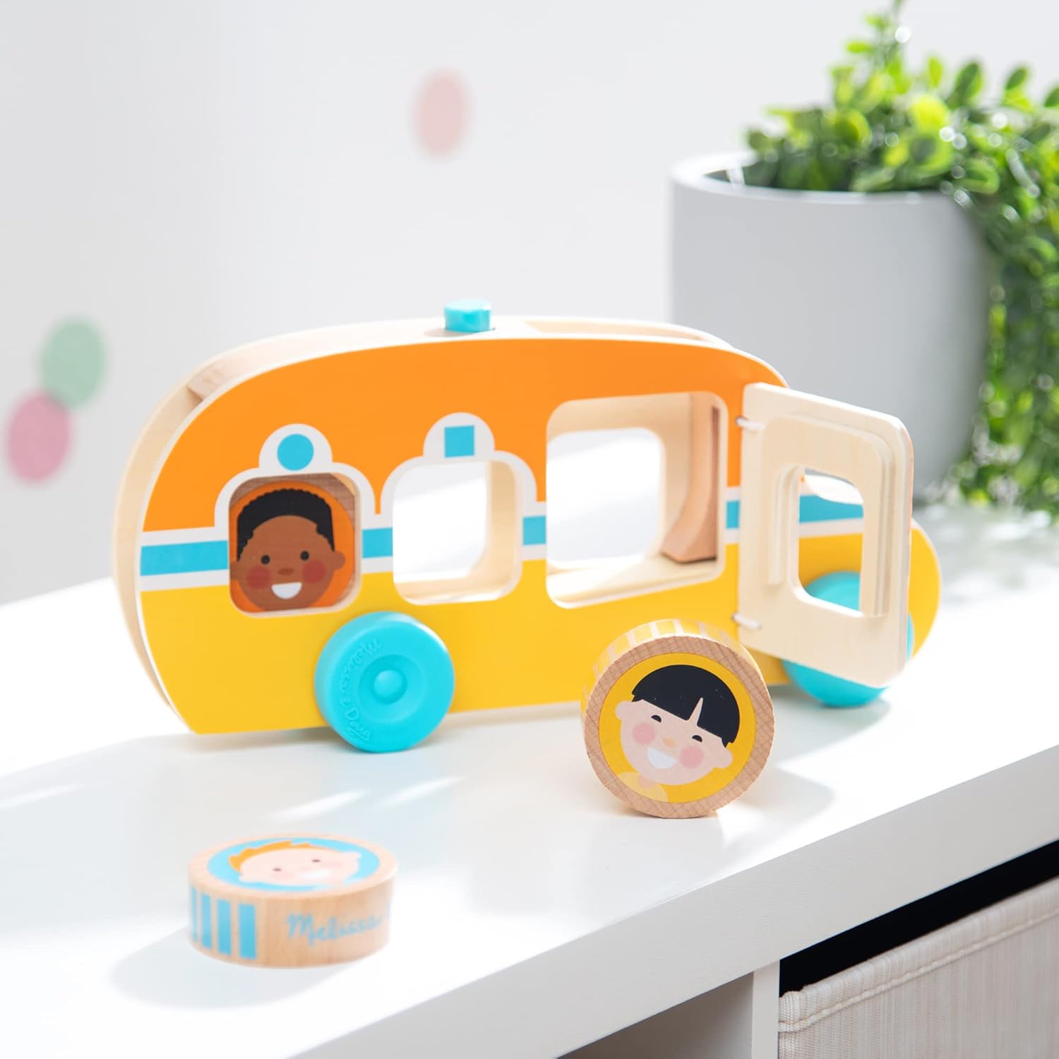 Go Tots Wooden Roll & Ride Bus by Melissa & Doug