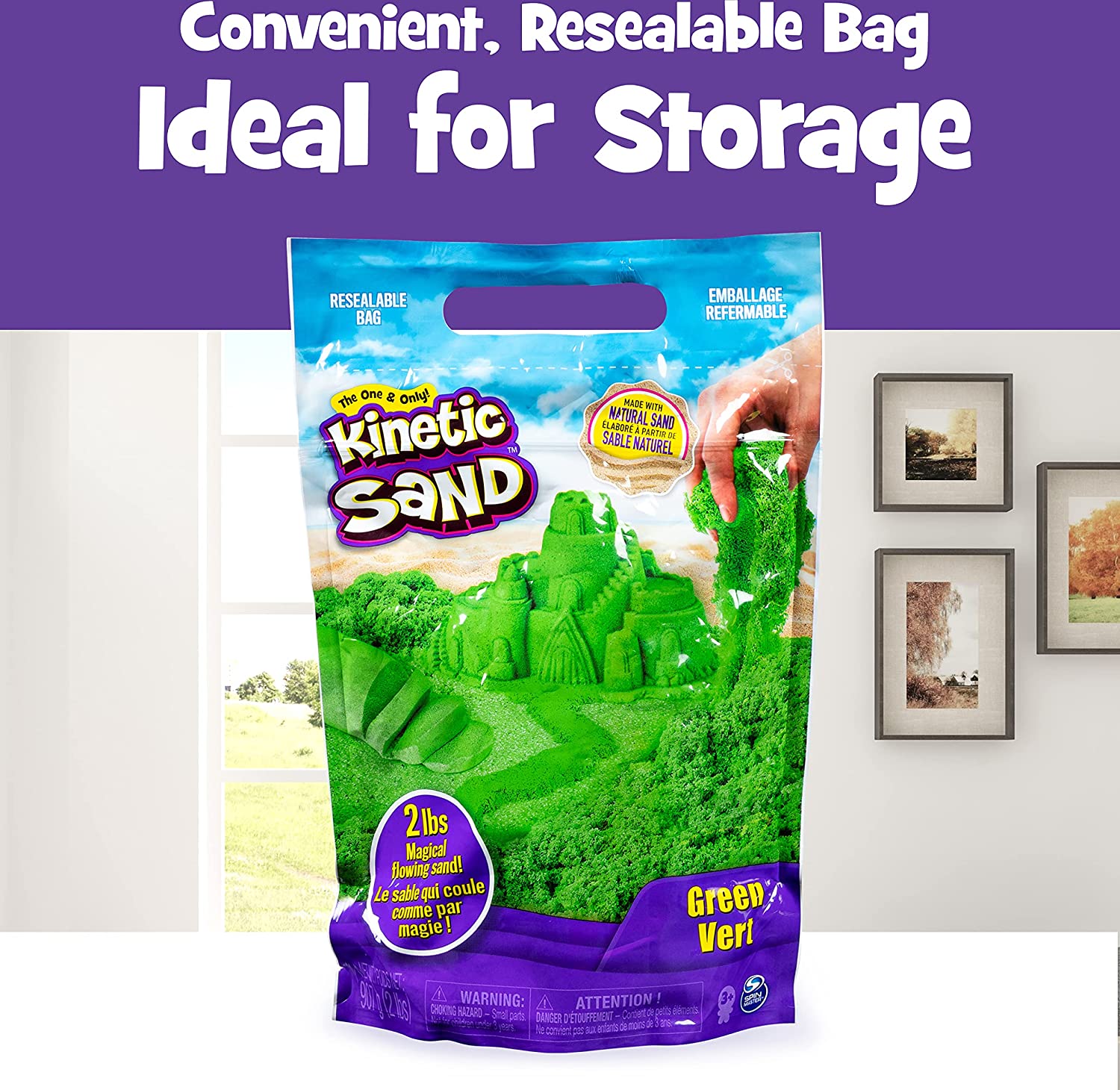 Kinetic Sand 2lb Bag Colored by Spin Master 3