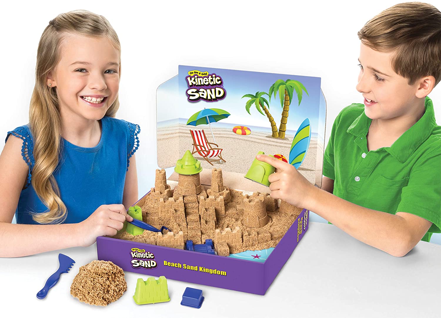 Kinetic Sand Beach Sand Kingdom Playset by Spin Master 1