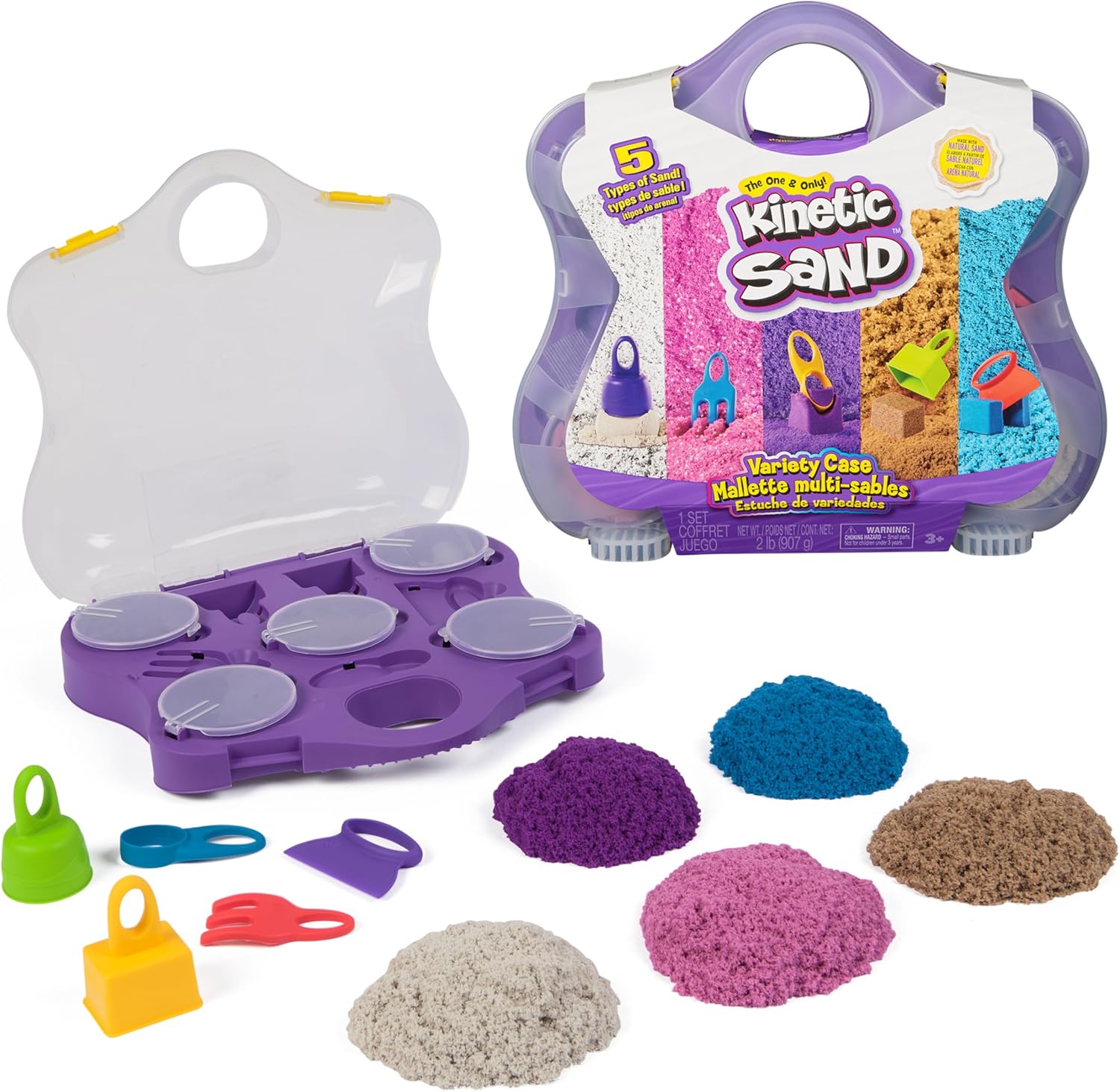 Kinetic Sand Variety Case-by-Spin Master