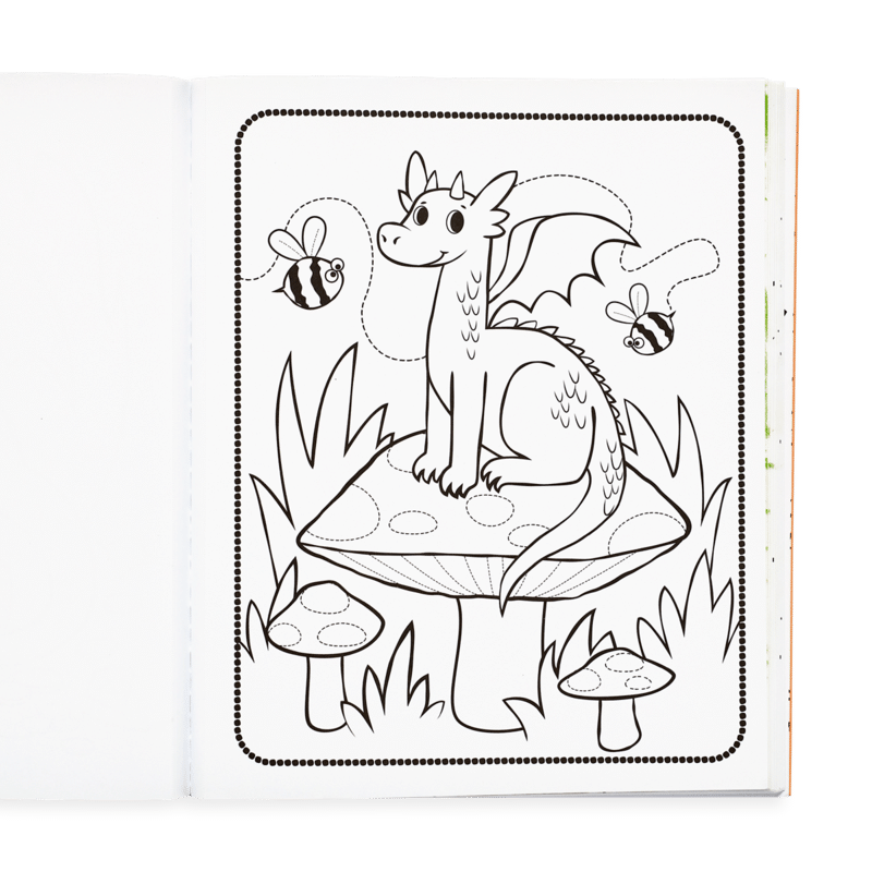 Knights and Dragons Color in’ Book by ooly 1