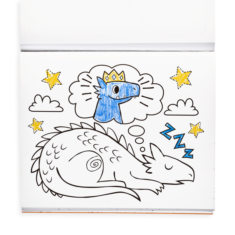 Knights and Dragons Color in’ Book by ooly 2