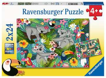 Koalas & Sloths 2 x 24pc Puzzle Set-by-Ravensburger