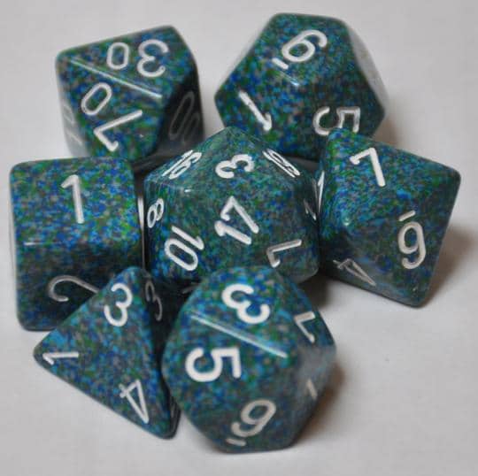 Koplow Elemental Sea 7pc Dice Set by Koplow
