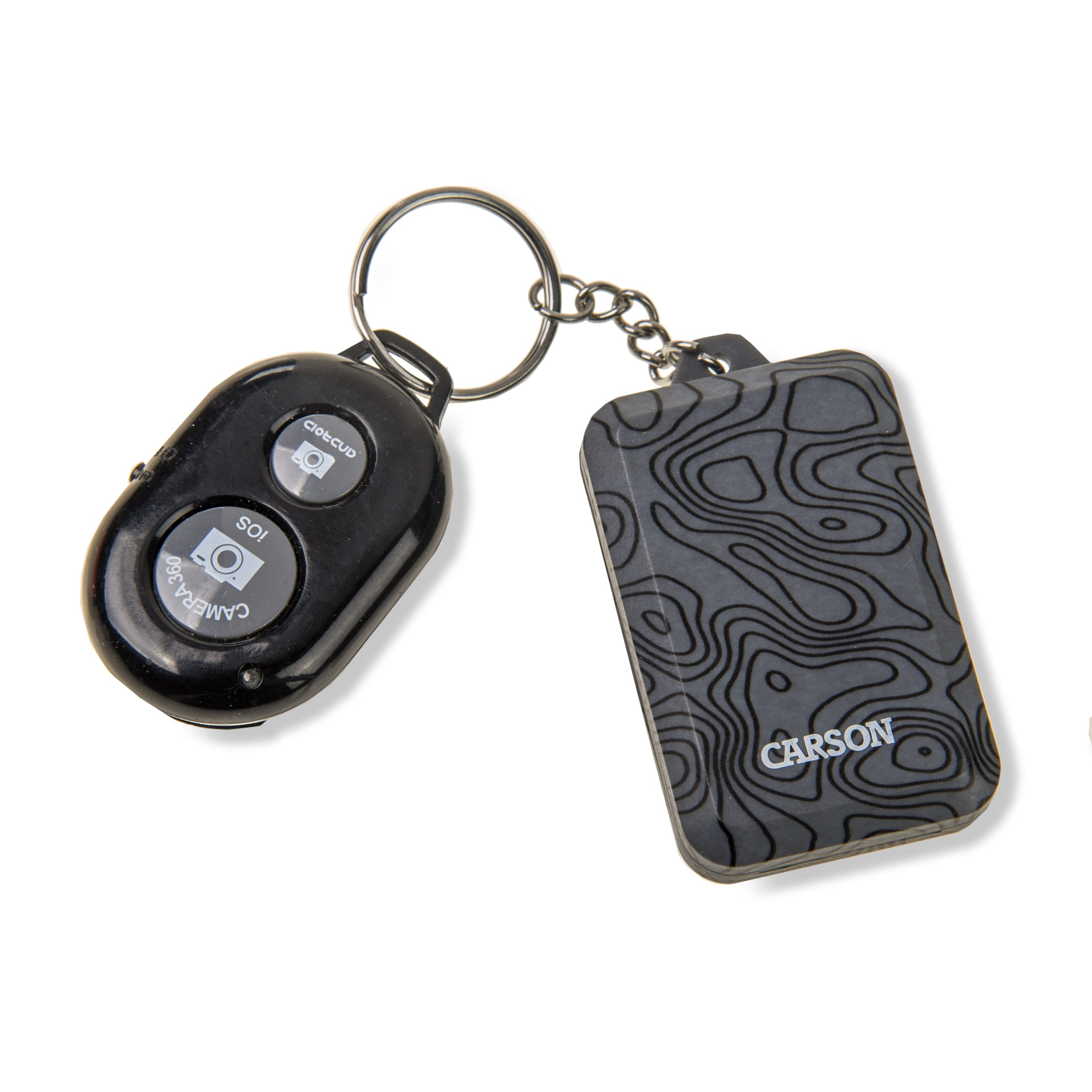 LED Keychain Flashlight Stainless Steel Keyring 3 Settings Gray by Carson 2