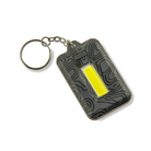 LED Keychain Flashlight Stainless Steel Keyring 3 Settings Gray by Carson 4