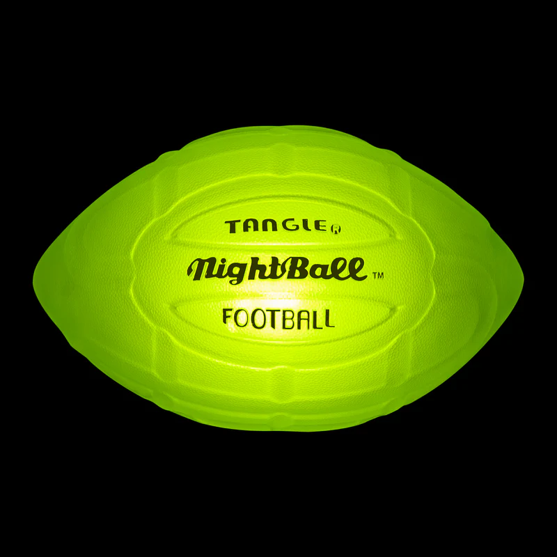 Light Up LED Football - Green-by-Tangle Creations