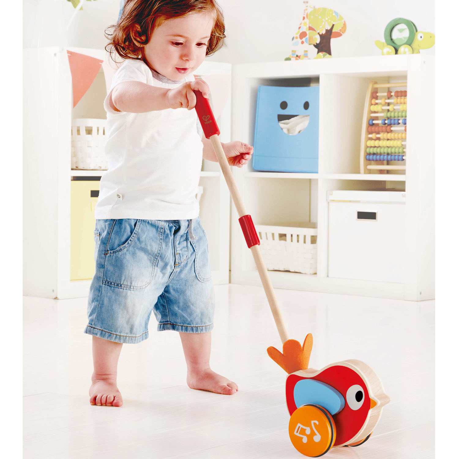 Lilly Push Along Musical Bird by Hape 2