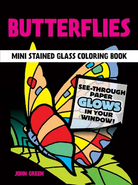 Little Butterflies Stained Glass Coloring Book-by-Dover Publications