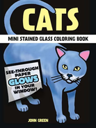 Little Cats Stained Glass Coloring Book-by-Dover Publications