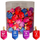 Little Colored Wooden Dreidels by Jewish Educational Toys