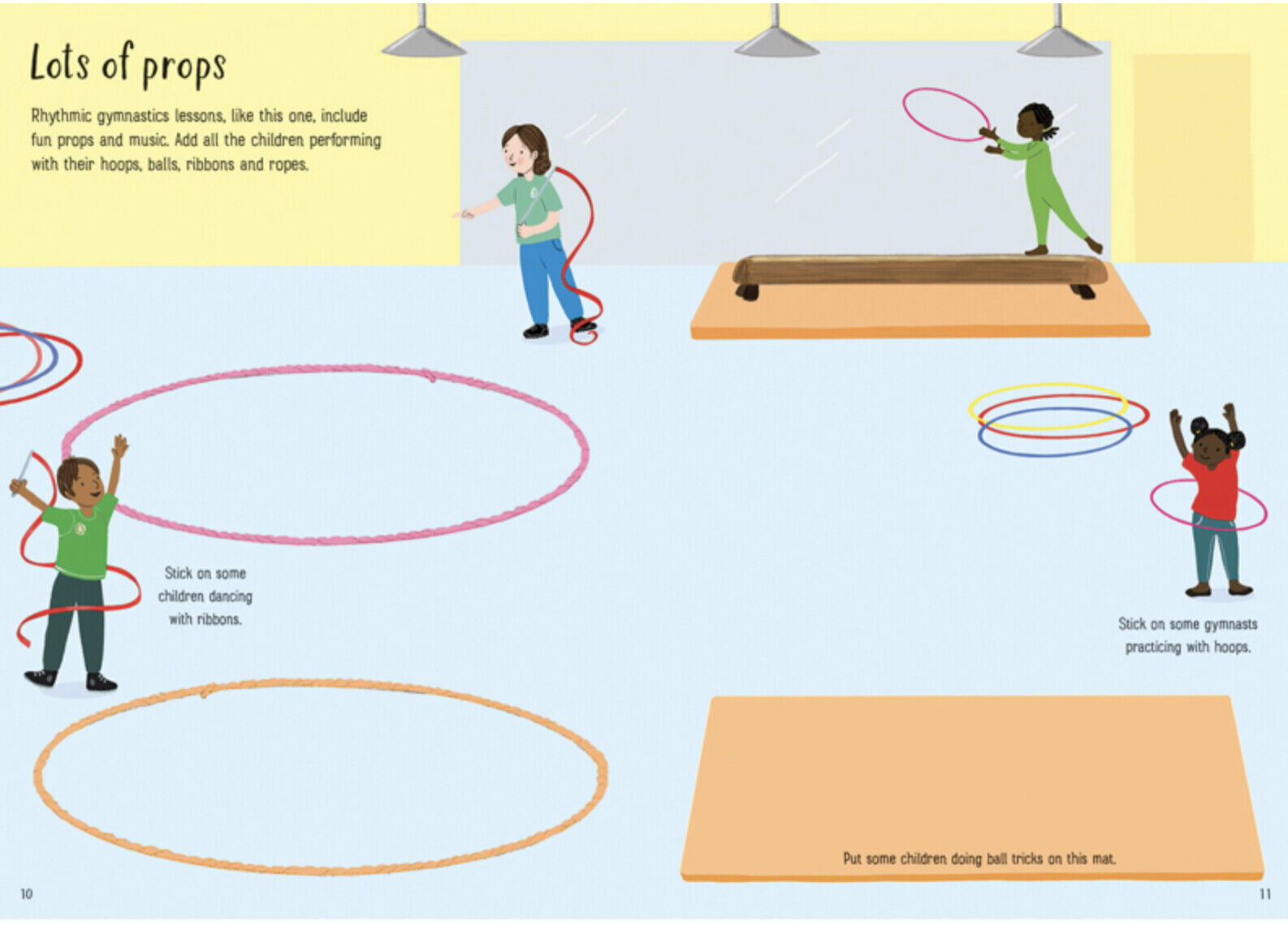 Little Stickers Gymnastics by Usborne 2