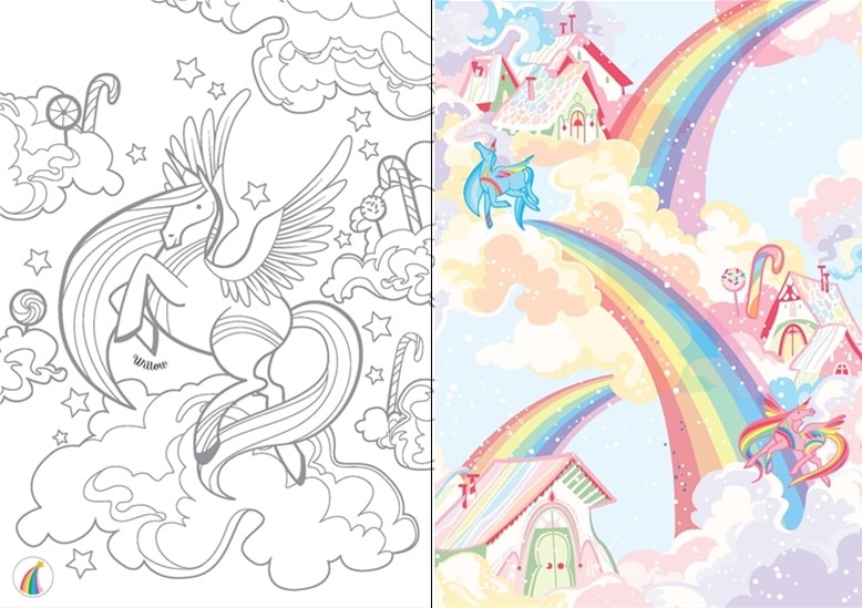 Little Transfer Book Unicorns by Usborne 1