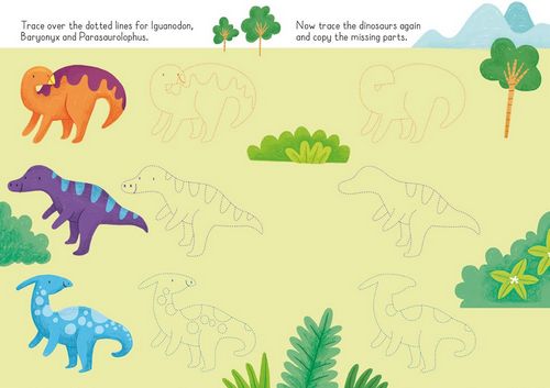 Little Wipe Clean Dinosaurs to Copy and Trace by Usborne 1