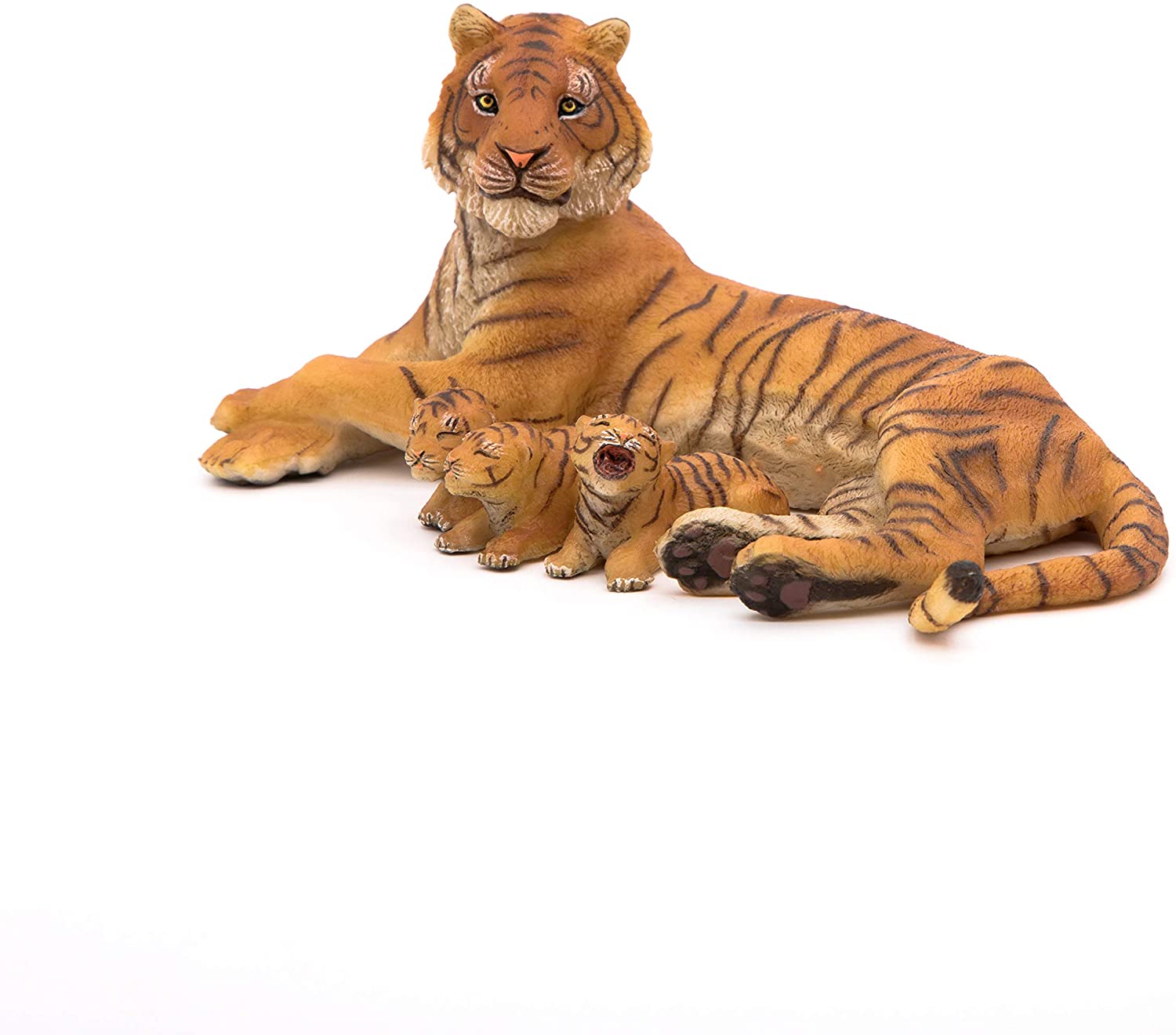 Lying Tigress Nursing 3 Cubs Figure by Papo 3