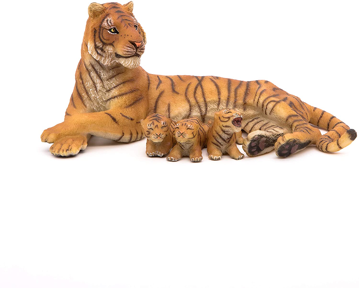 Lying Tigress Nursing 3 Cubs Figure by Papo