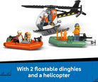 City Coast Guard Rescue Boat & Helicopter by Lego