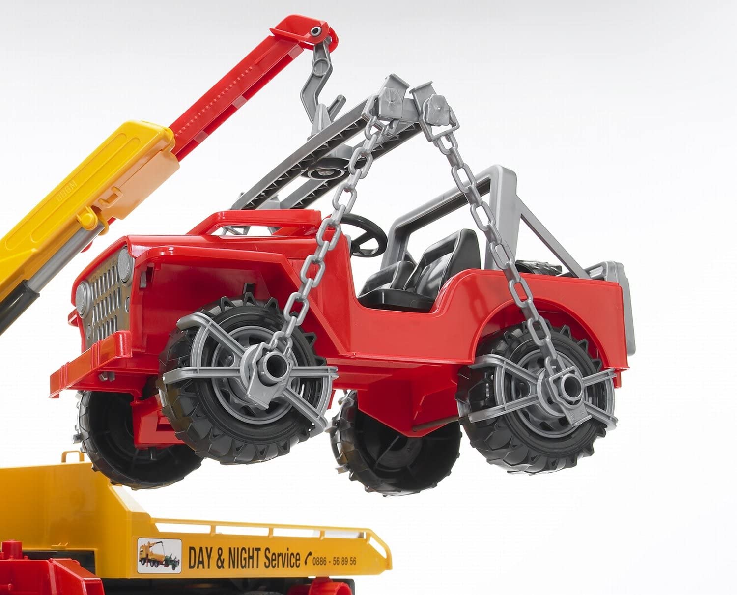 MAN TGA Tow Truck with Cross Country Vehicle by Bruder 3