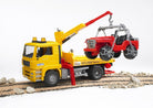 MAN TGA Tow Truck with Cross Country Vehicle by Bruder 5