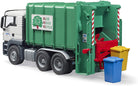 MAN TGS Rear Loading Garbage Truck Green by Bruder 3