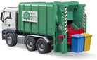 MAN TGS Rear Loading Garbage Truck Green by Bruder 4