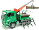 MAN Timber Truck with Loading Crane and 3 Logs by Bruder