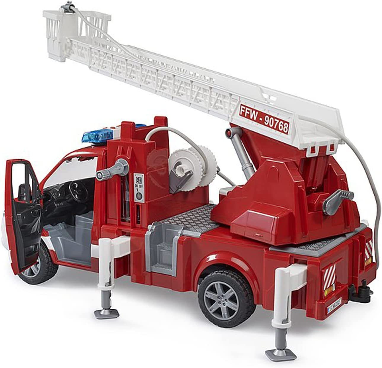 MB Sprinter Fire Engine w Ladder Water Pump and Light Sound Module by Bruder 2