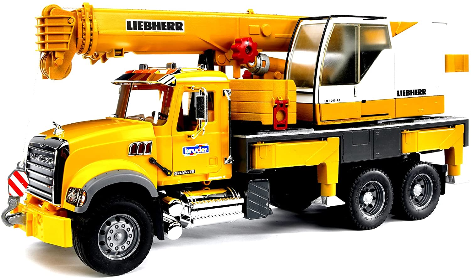 Mack Granite Liebherr Crane Truck-by-Bruder