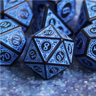 Magic Flame Blue RPG Dice Set by Foam Brain Games 1