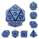 Magic Flame Blue RPG Dice Set by Foam Brain Games