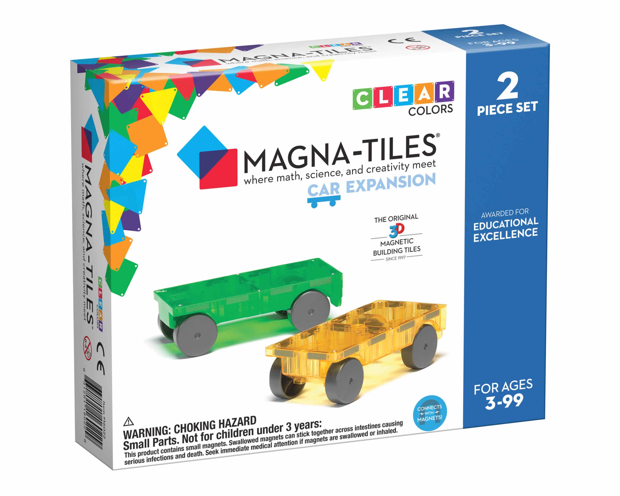 Magna Tiles Cars 2 Piece Expansion Set by Magna Tiles scaled