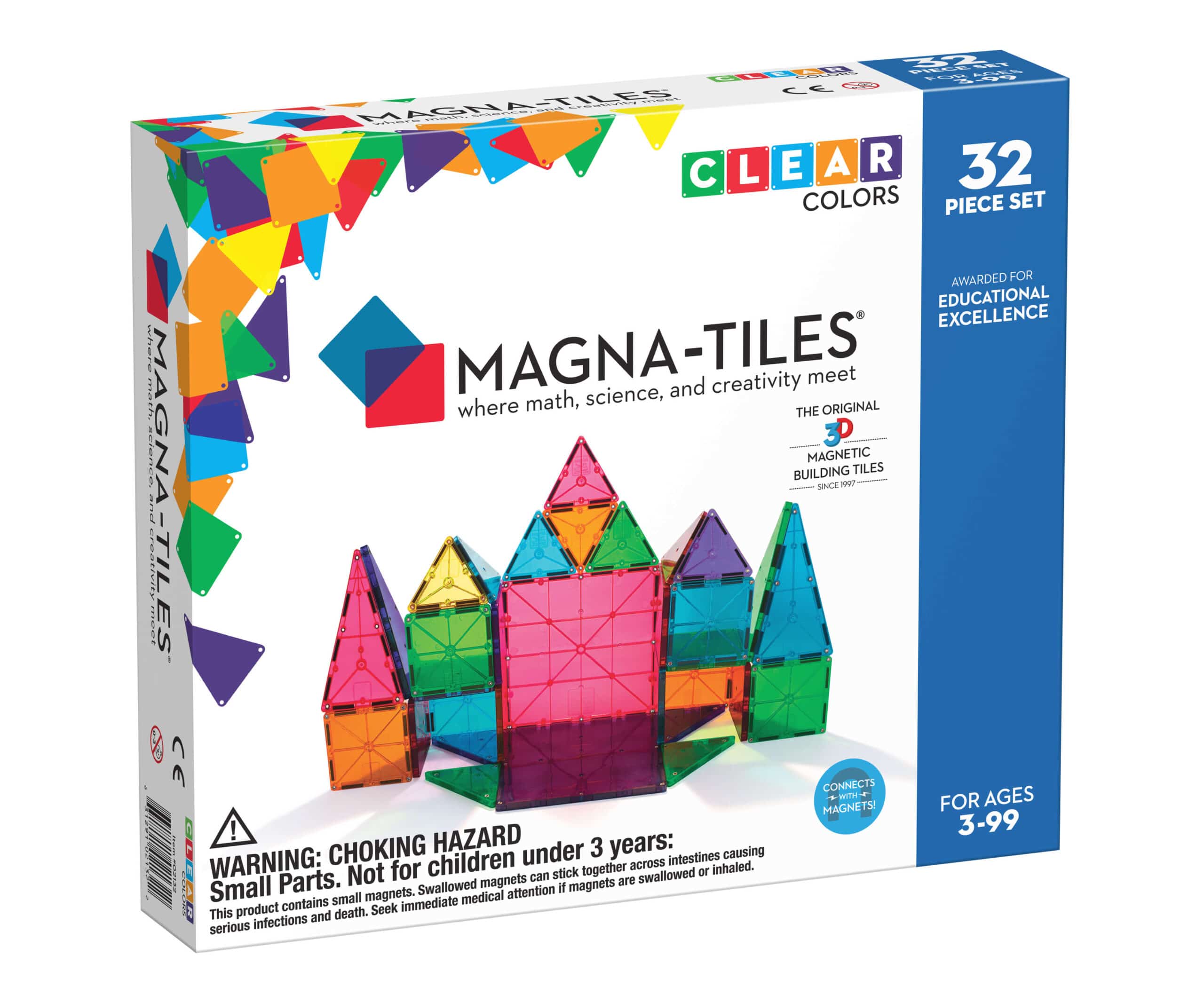 Magna-Tiles Clear 32 Piece Set – A2Z Science & Toys
