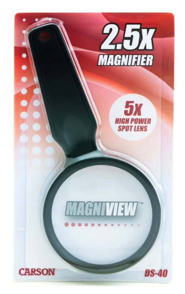 MagnaView 2.5x5x Magnifer by Carson