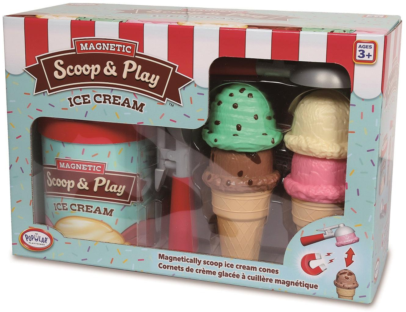 Magnetic Scoop and Play Ice Cream Set-by-Popular Playthings