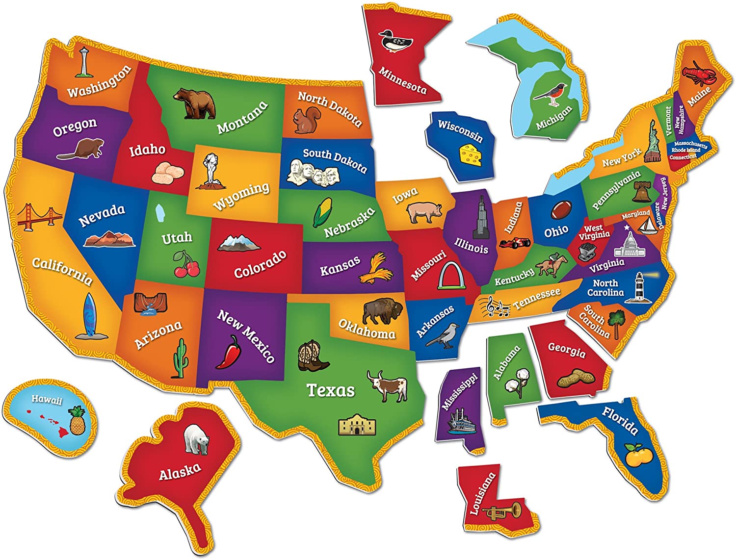 Magnetic U.S. Map Puzzle by Learning Resources 1