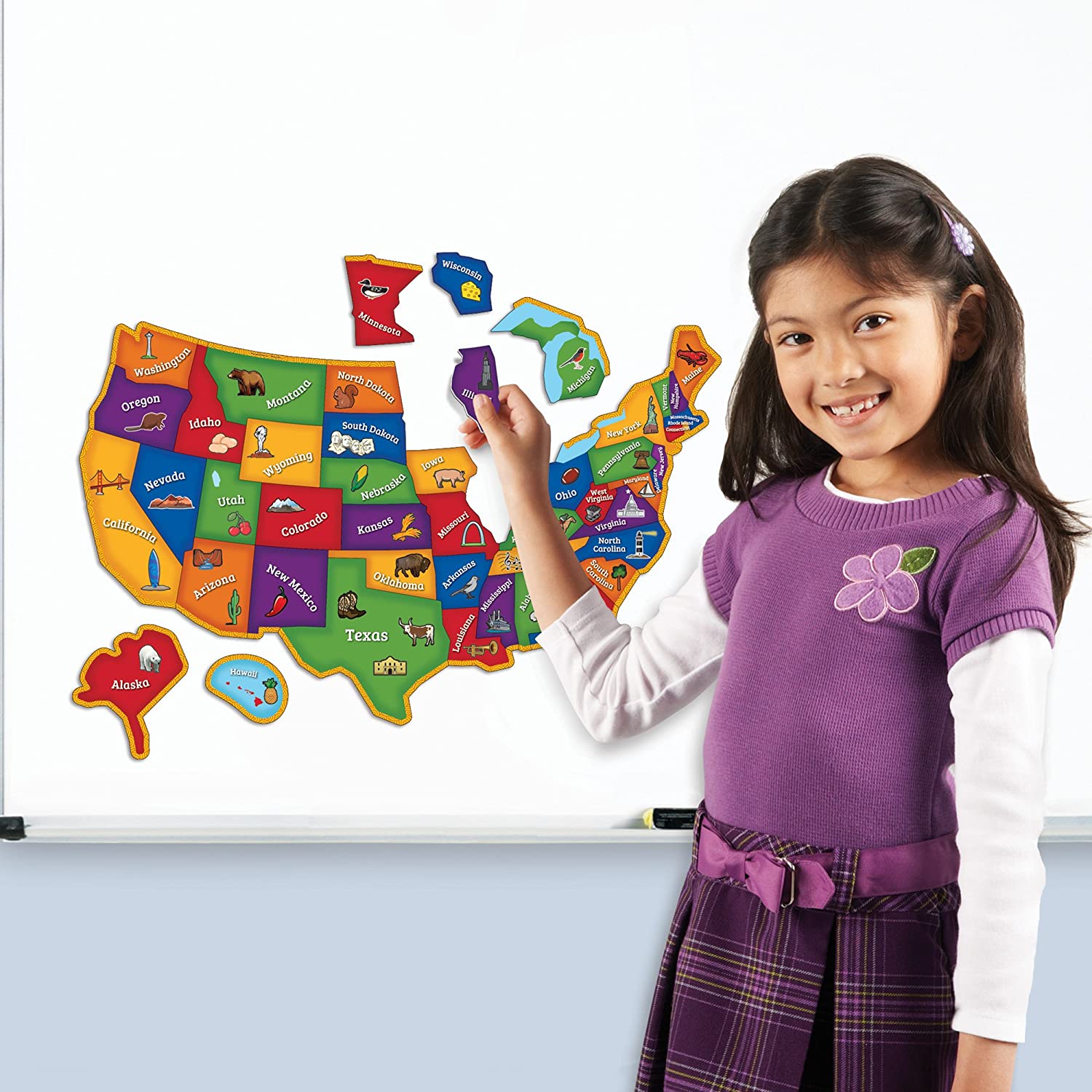 Magnetic U.S. Map Puzzle by Learning Resources 2