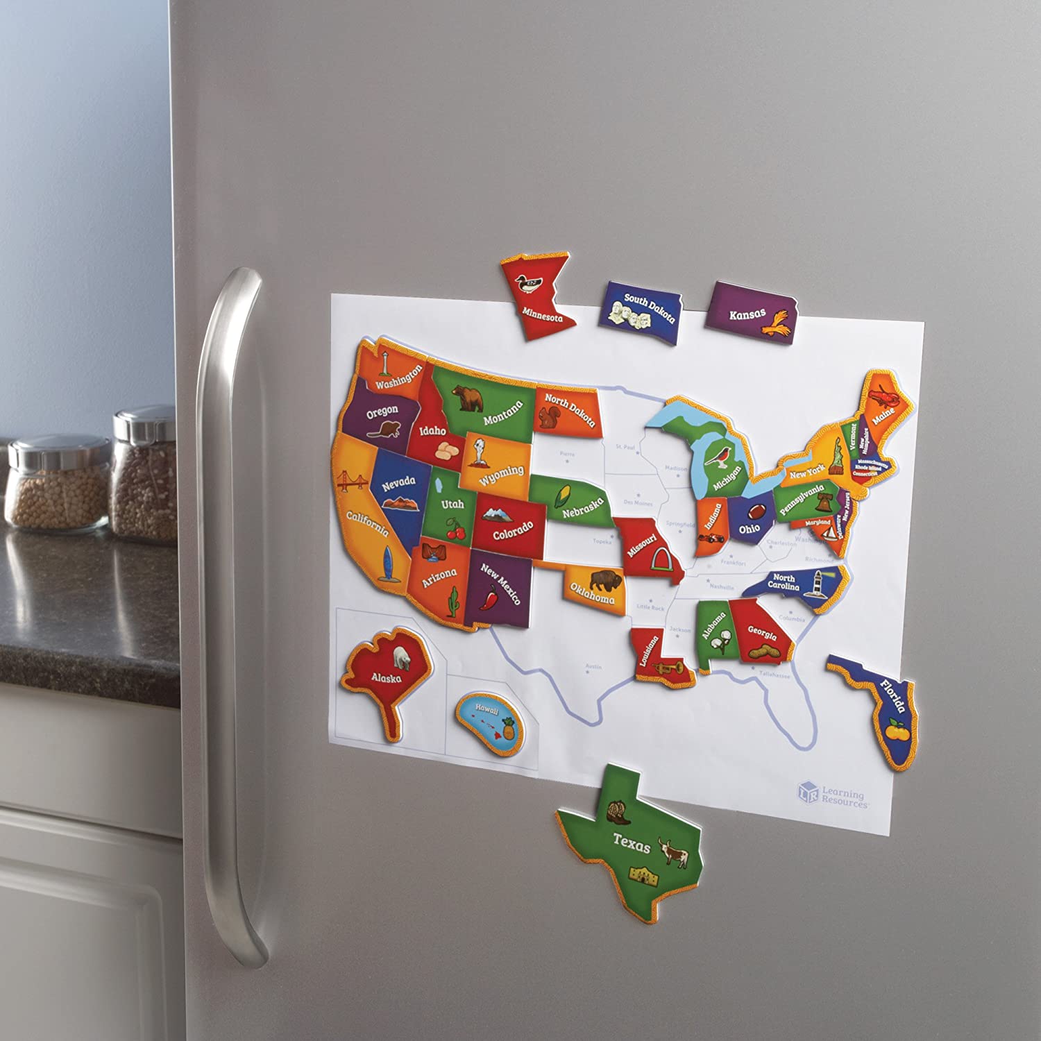 Magnetic U.S. Map Puzzle by Learning Resources 4