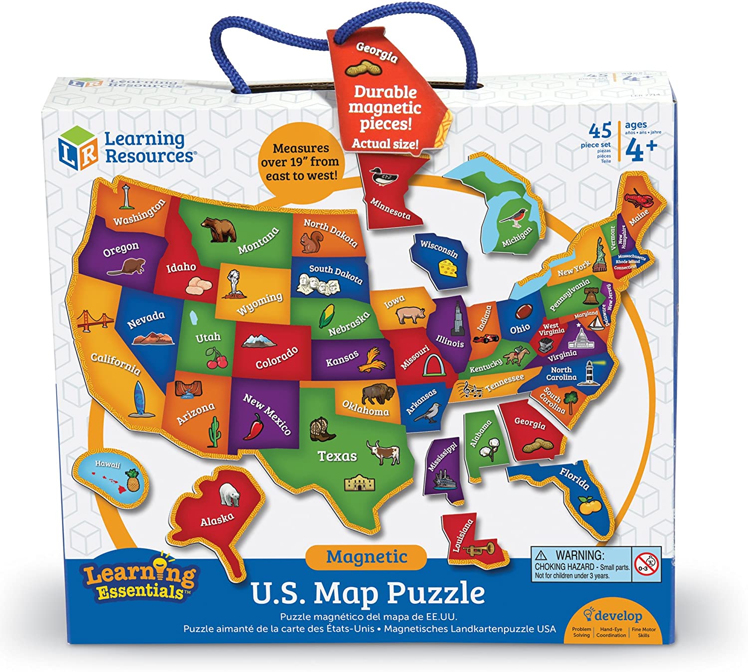 Magnetic U.S. Map Puzzle by Learning Resources