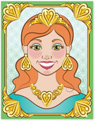 Make a Face Sticker Pad Sparkling Princesses by Melissa Doug 1