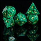 Malachite Gemstone RPG Dice Set by Foam Brain Games 1