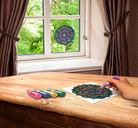 Mandala Stained Glass Window Clings by Zorbitz 3