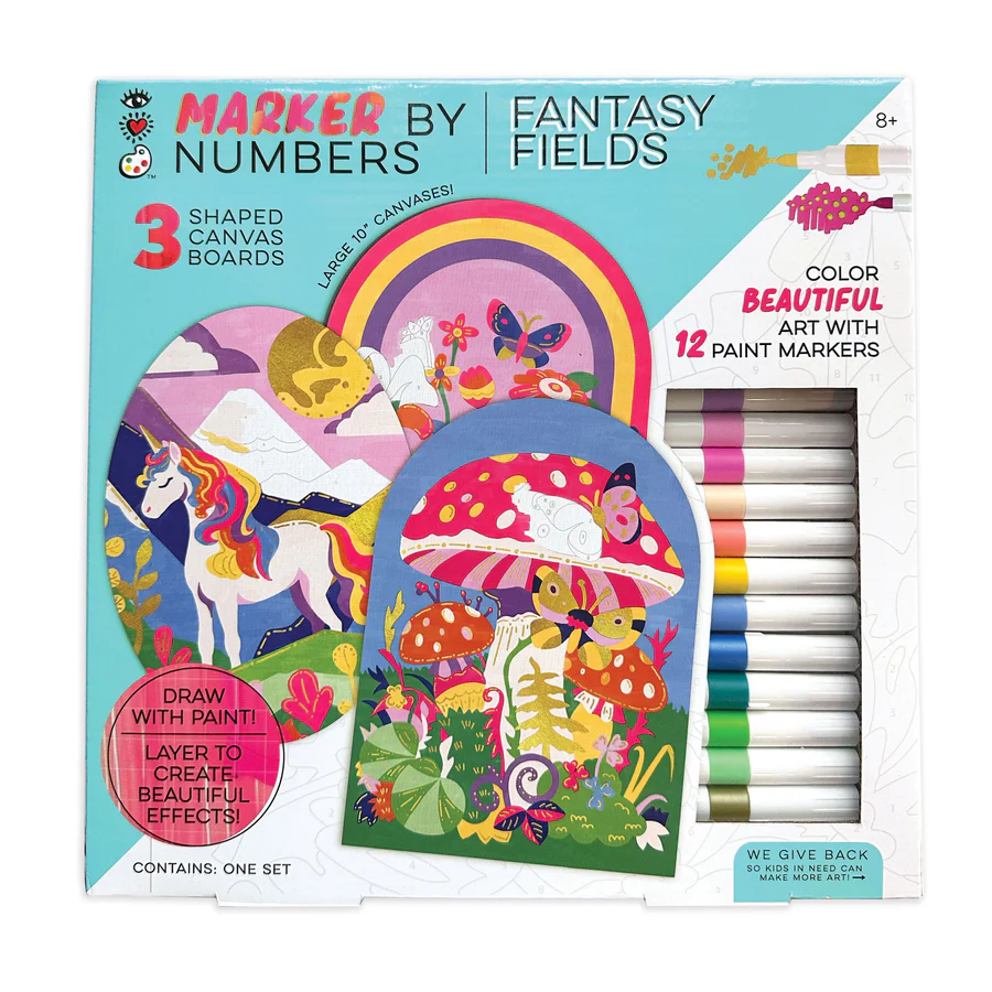 Marker by Number Fantasy Fields-by-Bright Stripes
