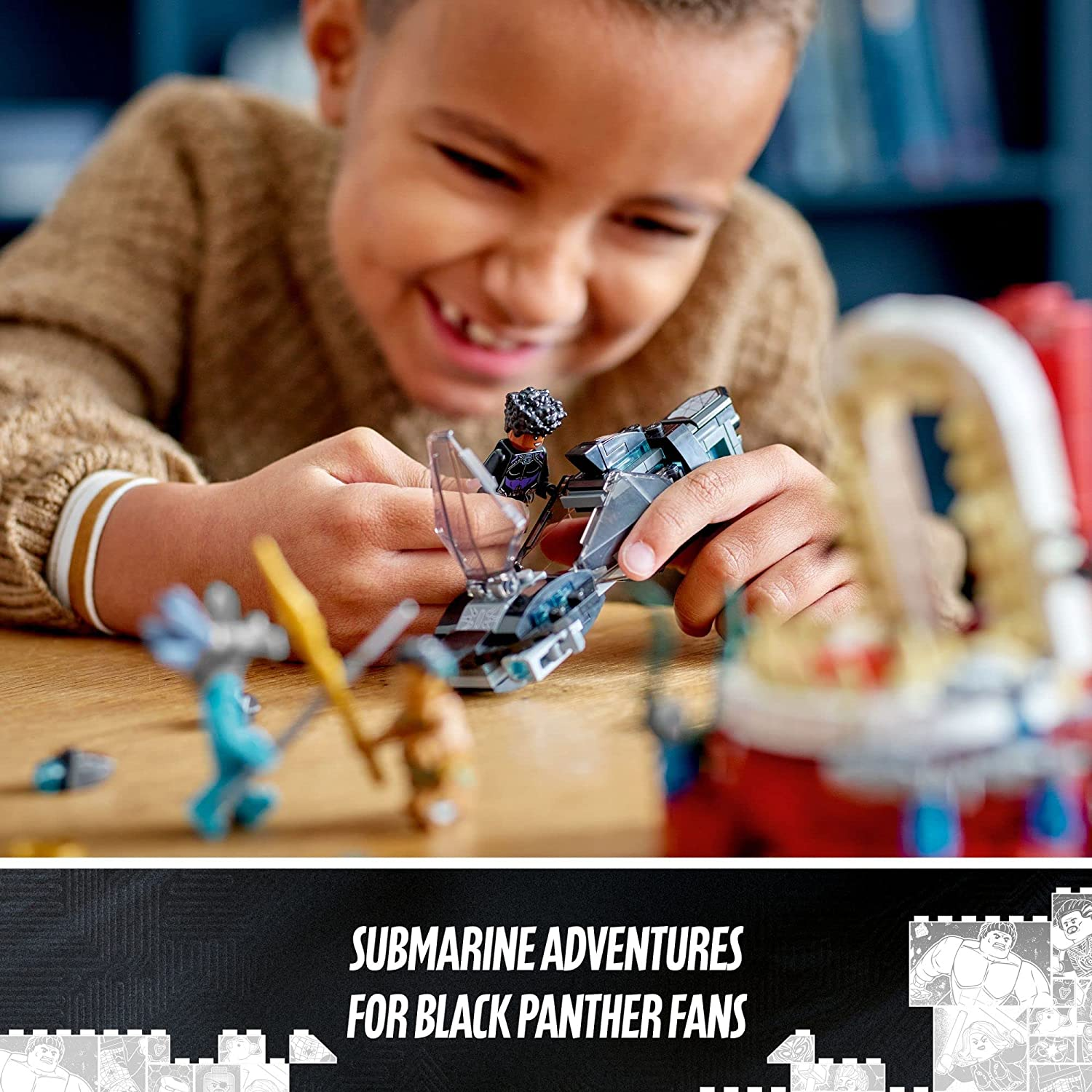 Marvel Black Panther Wakanda Forever King Namors Throne Room by Lego 5