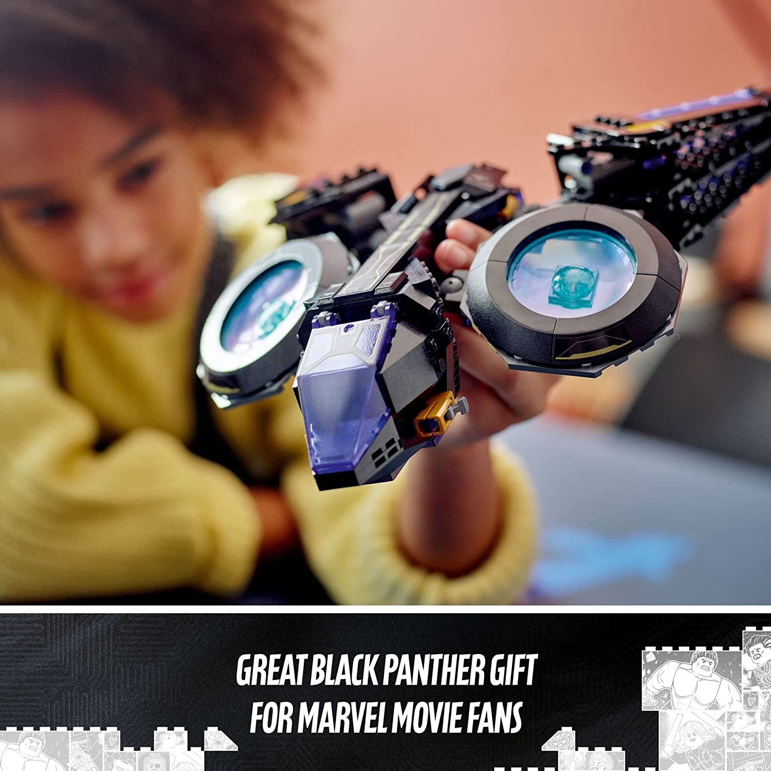 Marvel Black Panther Wakanda Forever Shuris Sunbird by Lego 5