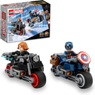 Marvel Black Widow & Captain America Motorcycles-by-Lego