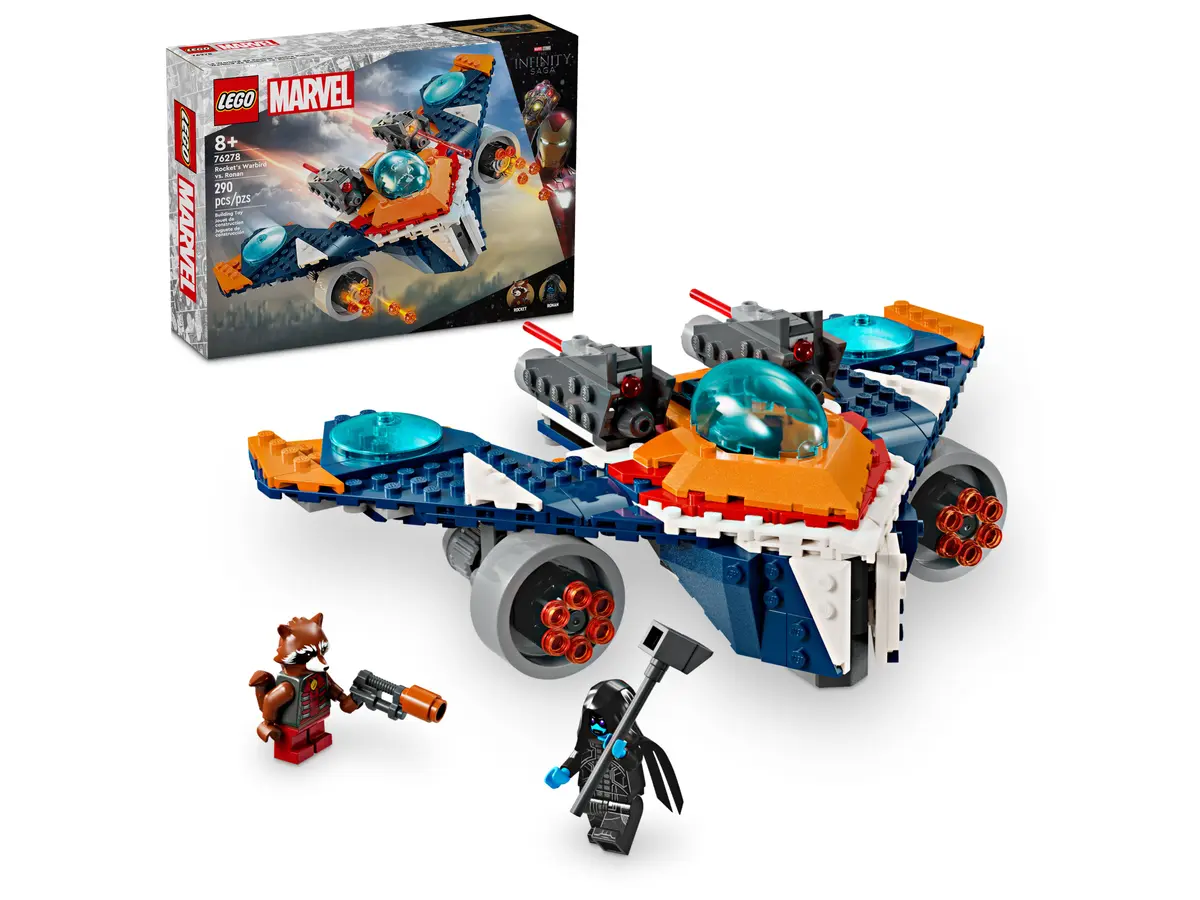 Marvel Rocket's Warbird vs. Ronan-by-Lego